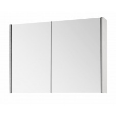 Шкаф зеркальный MyJoys ENZO, 100 см, 2 дверцы, LED-подсветка, белый глянец