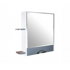 Зеркало-шкаф навесной без подсветки MIXLINE Байкал-70 серый (539811)