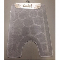 Коврик для туалета "Zalel" 50/57х80см (ворс) серый