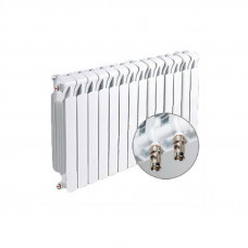 Радиатор биметаллический RIFAR Monolit MVR 500- 18 секции (подключение нижнее правое)