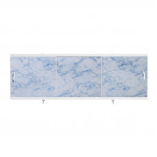 Экран для ванн 1,5 м "Оптима" пластик серо-синий мрамор (41)