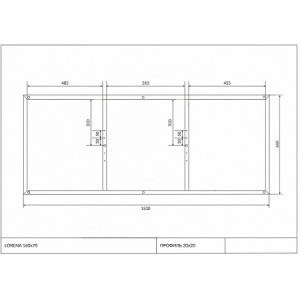 Рама Cersanit для ванны LORENA 160, Cersanit, 538, Каркасы, K-RW-LORENA*160n, Московская область, Наро-Фоминск, Нара, наре