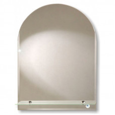 Зеркало Стандарт арка с полочкой 30х40