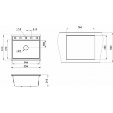 Кухонная мойка Granula KS-6003 арктик