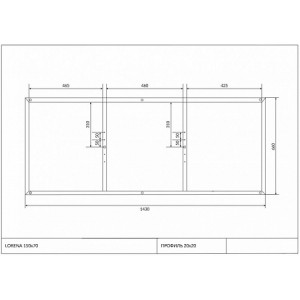 Рама Cersanit для ванны LORENA 150, Cersanit, 538, Каркасы, K-RW-LORENA*150n, Московская область, Наро-Фоминск, Нара, наре