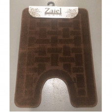Коврик для туалета "Zalel" 50/57х80см (ворс) коричневый