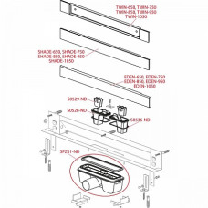 Spa - Дренажная система для монтажа в стену (Под кладку плитки), арт. APZ5-TWIN-950